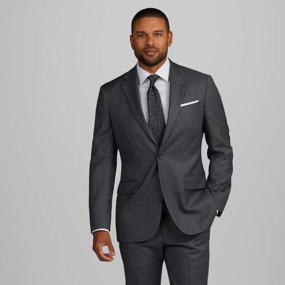NEW Suit Jacket 42L + Pants 32W Made in USA Tailored Fit FULL SUIT Joseph Abboud